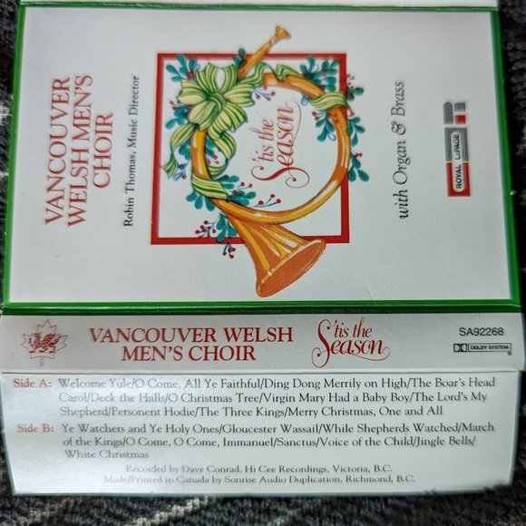 Vintage Audio Cassette - Vancouver Welsh Men’s Choir - © 1989, 1991 and 1992 - Picture 5 of 9